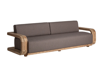 CORBA - 3-seater fabric and wooden sofa by Vical Home - view 3